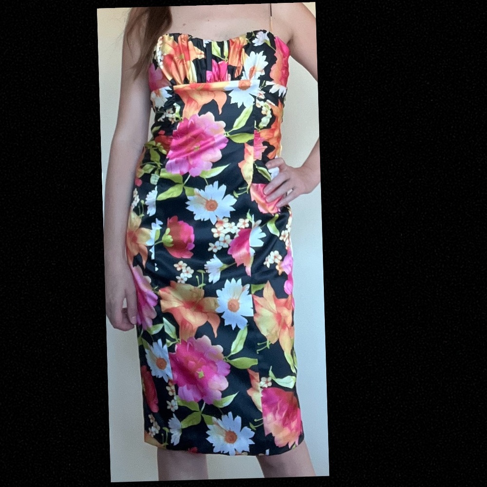 David Meister floral dress